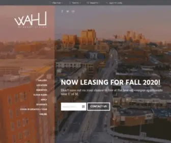 Liveatwahu.com(Student Living in Minneapolis) Screenshot