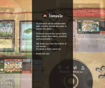 Liveaxle.com(Thanking our friends and clients from the last 20 years) Screenshot