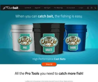 Livebait.com(Best Cast Nets & Performance Fishing Gear) Screenshot