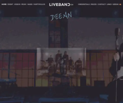 Liveband.ch(Liveband Partyband Musikband Hochzeitsband Deean Firmenevent) Screenshot