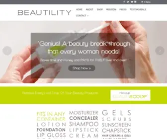 Livebeautility.com(Innovative Cost Saving Beauty Products) Screenshot