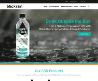 Liveblackrain.com(Shop CBD Water) Screenshot