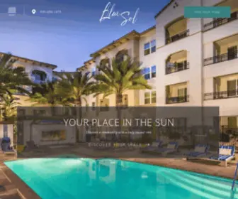 Livebluesol.com(Apartments for Rent in Costa Mesa) Screenshot