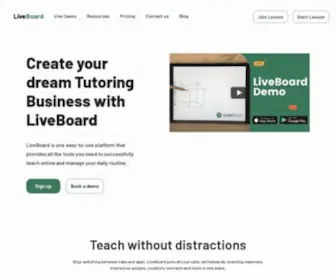 Liveboard.online(Online interactive whiteboard app for educators) Screenshot
