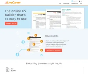 Livecareer.co.uk(LiveCareer CV Builder) Screenshot