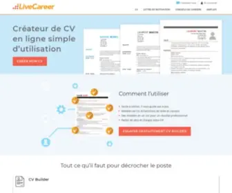 Livecareer.fr(LE site pour faire votre CV facilement en 2024) Screenshot