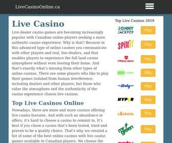 Livecasinoonline.ca Screenshot