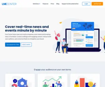 Livecenter.com(Live Blogging Platform For Real) Screenshot