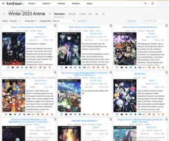 Livechart.me(Spring 2024 Anime Chart) Screenshot