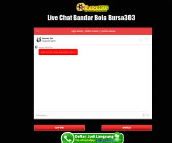 Livechatsbobet.icu(Live Chat Bursa303) Screenshot