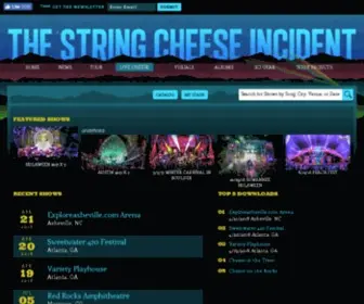 Livecheese.com(String Cheese Incident Live MP3 Downloads FLAC Downloads Live CDs) Screenshot