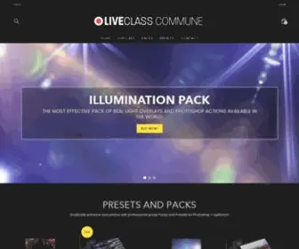 Liveclasscommune.com(Photography tutorials taught by the best) Screenshot