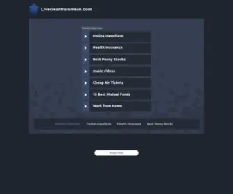 Livecleantrainmean.com(Livecleantrainmean) Screenshot