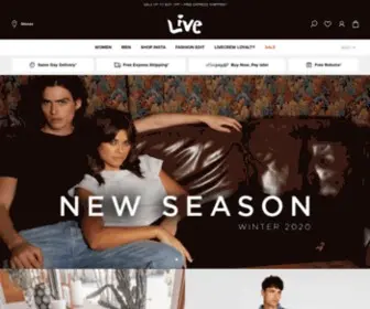 Liveclothing.com.au(Live Clothing) Screenshot