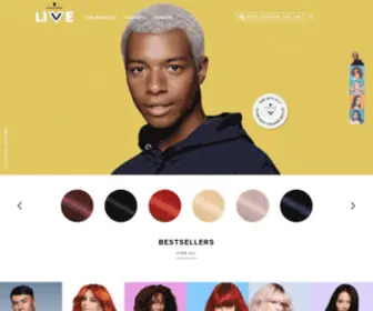 Livecolor.com(LIVE Colour Hair Dye from Schwarzkopf) Screenshot