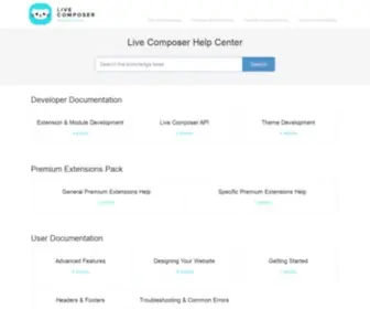 Livecomposer.help(Live Composer Help Center) Screenshot