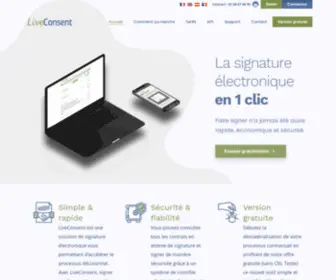 Liveconsent.com(Faites signer vos PDF rapidement) Screenshot