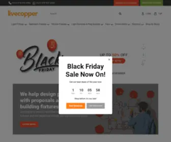 Livecopper.co.za(Lighting, Electrical & Plumbing Supplies Online in South Africa) Screenshot