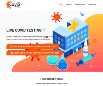 Livecovidtesting.co.uk(Private Covid PCR Fit to Fly Test Norwich) Screenshot