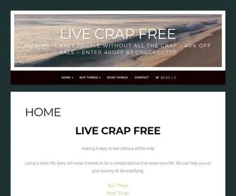 Livecrapfree.com.au(Live Crap Free) Screenshot