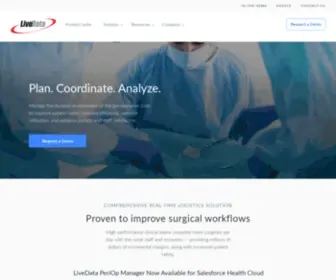Livedata.com(LiveData Perioperative and Smart Grid Management Software) Screenshot