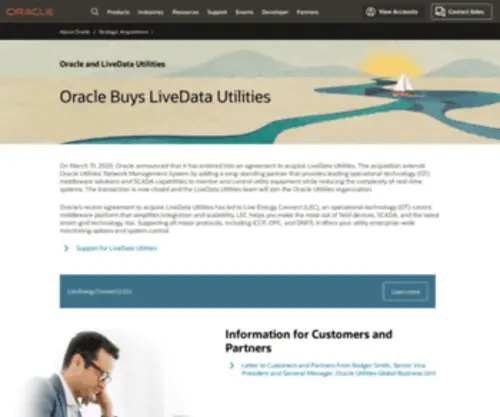 Livedatautilities.com(Oracle and LiveData Utilities) Screenshot