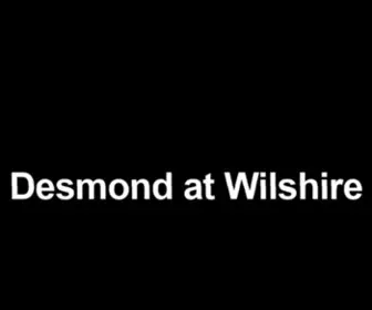 Livedesmond.com(Desmond at Wilshire) Screenshot