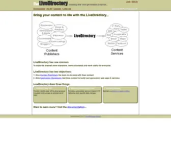 Livedirectory.org(Enabling the next generation) Screenshot