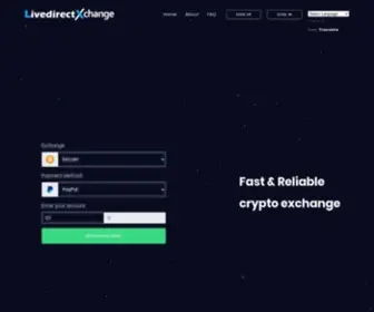 LivedirectXchange.com(Livedirectxchange Crypto Exchange network) Screenshot