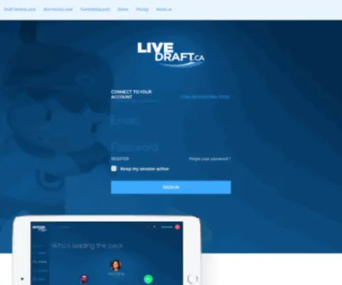 Livedraft.ca(Pool hockey) Screenshot