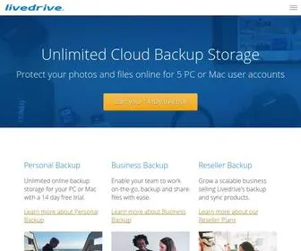 Livedrive.com(Online storage) Screenshot