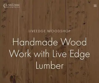 Liveedgeocwoodshop.com(LiveEdge Woodshop) Screenshot