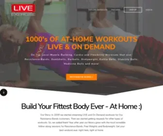 Liveexercise.com(Streaming At Home Workouts) Screenshot