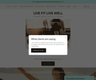 Livefitlivewell.ca(Live Fit Live Well) Screenshot