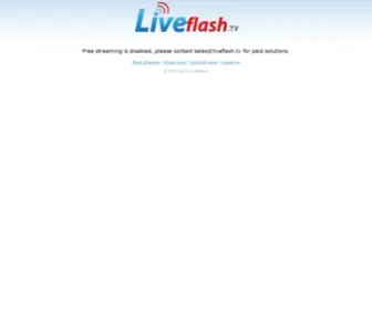 Liveflashplayer.org(You're just one click away from being live) Screenshot