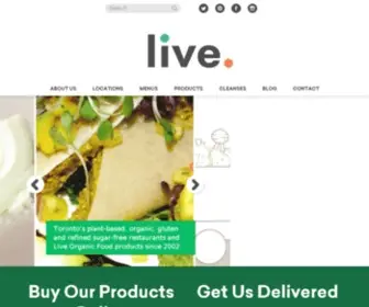 Livefoodbar.com(Default page) Screenshot