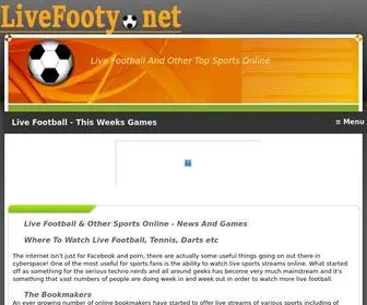 Livefooty.net(Live footy) Screenshot