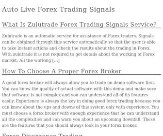 Liveforexsignal.com(Auto Forex Trading Signals) Screenshot