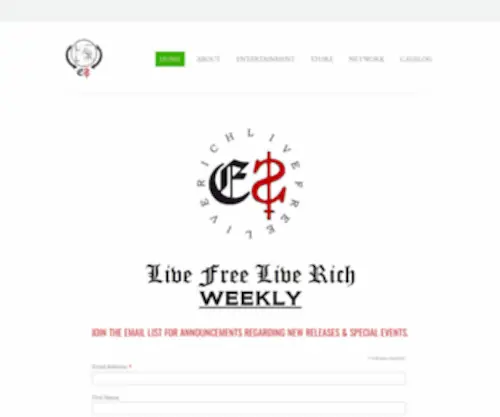 Livefreeliverich.com(Live Free Live Rich Entrepreneurs are the future) Screenshot