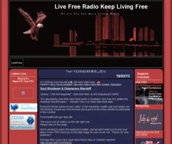 Livefreeradio.net(Live Free Radio Keep Living Free) Screenshot