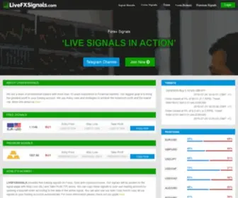 LivefXsignals.com(Free Forex Signals) Screenshot