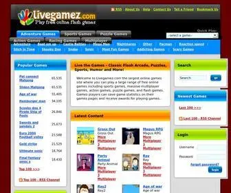 Livegamez.com(Live the Games) Screenshot