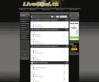 Livegoal.tk Screenshot