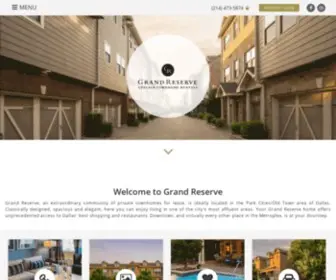 Livegrandreserve.com(Luxury Townhome Apartments for Rent near Lower Greenville Dallas) Screenshot