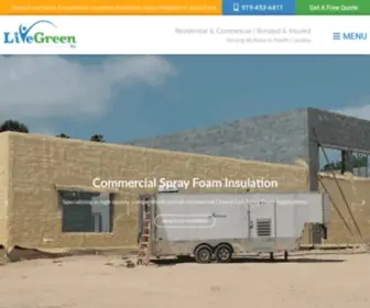 Livegreeninc.com(A sealed crawl space encapsulation) Screenshot