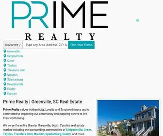 Livegreenville.com(Prime Realty) Screenshot