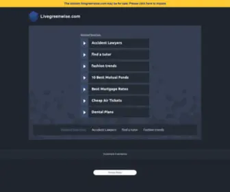Livegreenwise.com(Livegreenwise) Screenshot