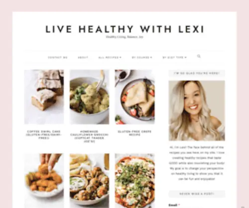 Livehealthywithlexi.com(Healthy living) Screenshot