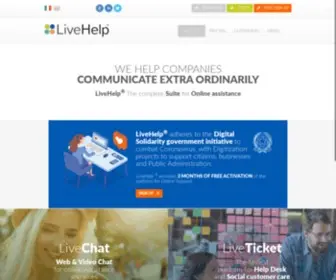 Livehelp.it(The most complete solution for customer care and boosting online sales) Screenshot