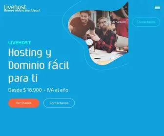 Livehost.cl(Web Hosting Profesional y Rápido en Chile) Screenshot
